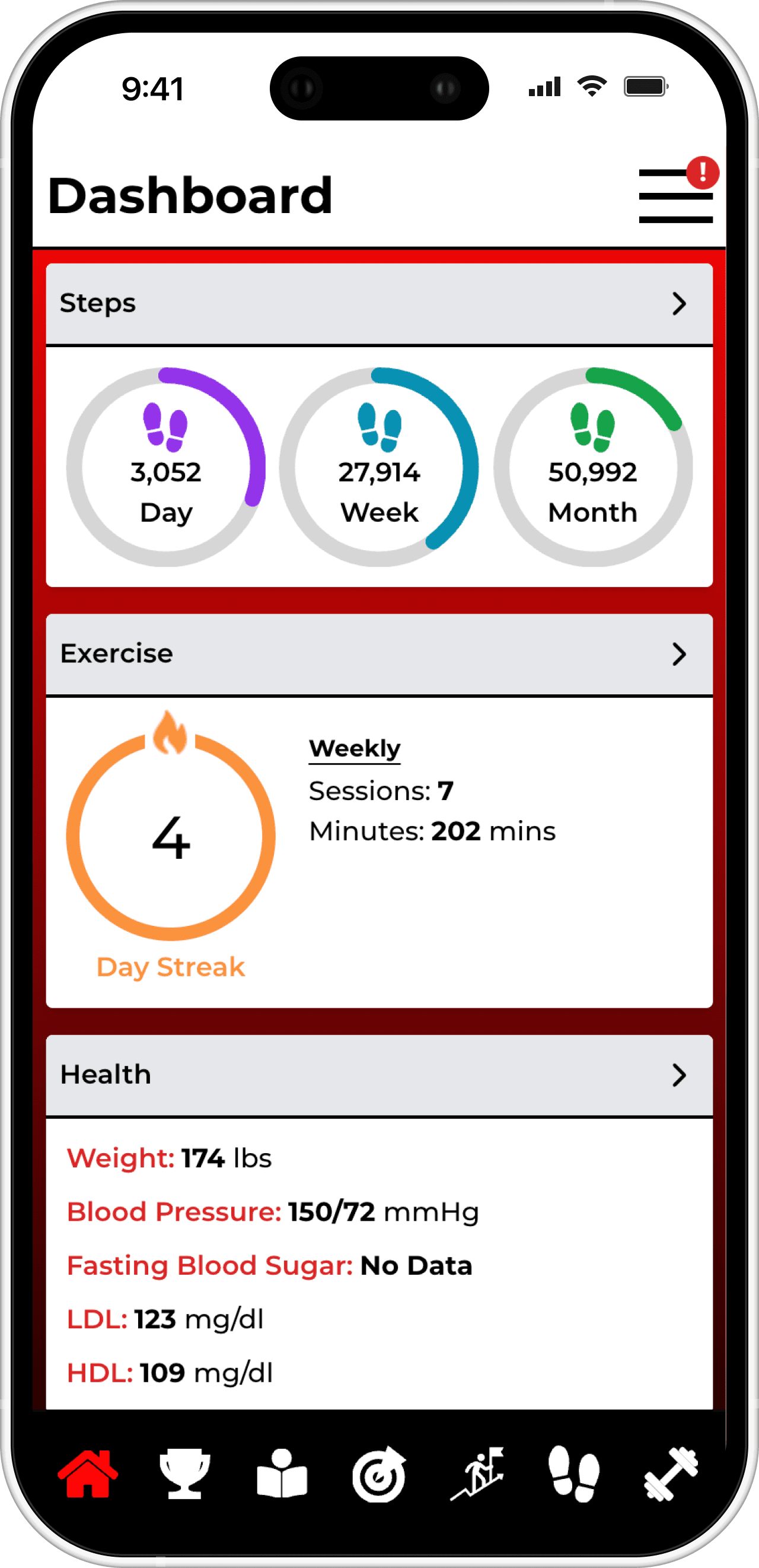 FitBrothers goals screen