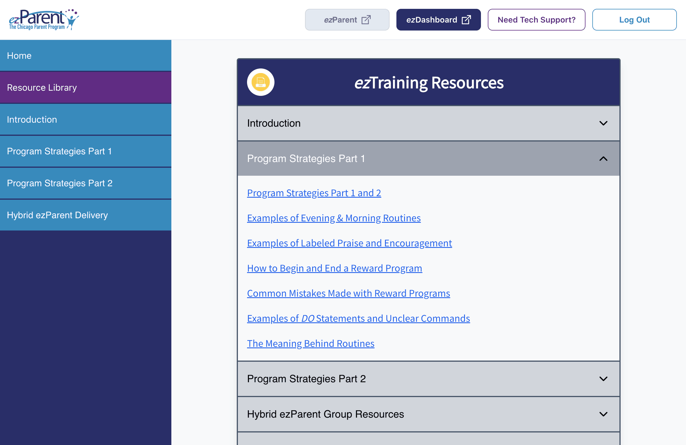 ezParent facilitator training